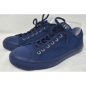 Nothing New Men's Navy Blue Classic Low Top Canvas Sneakers Casual Shoes Sz 9.5